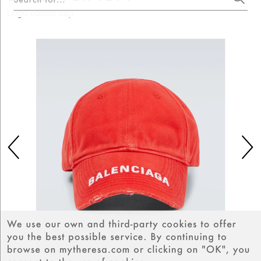 Balenciaga baseball cap